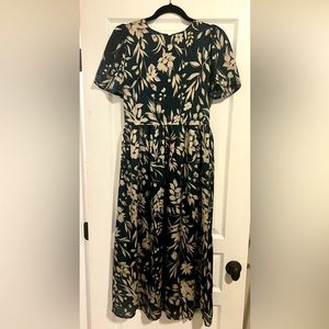 Bohme silk green maxi dress